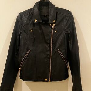 BlankNYC Faux Leather Moto Jacket Size M